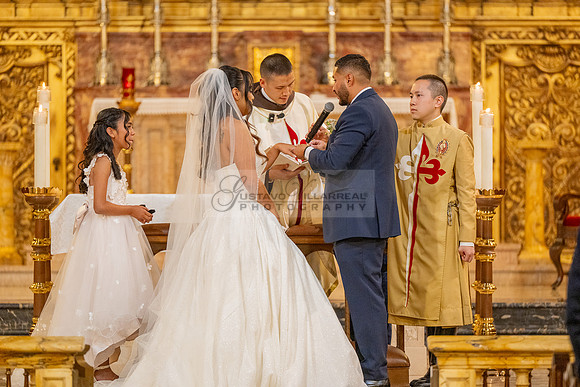 Gustavo and Lupe wedding ceremony at San Vincent Catholic Church