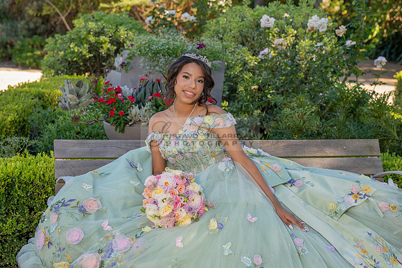Emma Gutierrez quinceanera photo shoot, videos at South Coast Botanic Garden in Palos Verdes States Ca by Gustavo Villarreal Photography, 323-633-8283, www.gvphotoandvideo.com