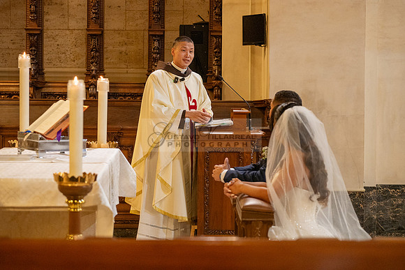 Gustavo and Lupe wedding ceremony at San Vincent Catholic Church