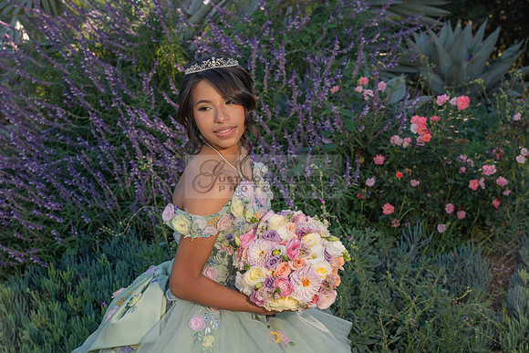Emma Gutierrez quinceanera photo shoot, videos at South Coast Botanic Garden in Palos Verdes States Ca by Gustavo Villarreal Photography, 323-633-8283, www.gvphotoandvideo.com