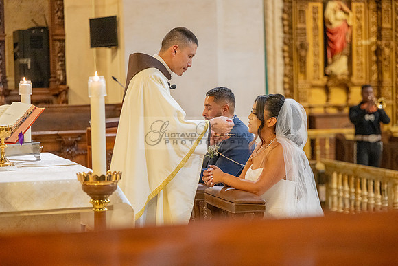 LINK #1-Gustavo and Lupe wedding ceremony at San Vincent Catholic Church in Los Angeles, reception at Blomgren Ranch in Santa Clarita Ca, photography and videography by Gustavo Villarreal, 323-633-828