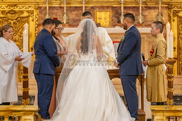 Gustavo and Lupe wedding ceremony at San Vincent Catholic Church
