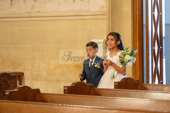 Gustavo and Lupe wedding ceremony at San Vincent Catholic Church