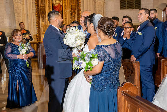 Gustavo and Lupe wedding ceremony at San Vincent Catholic Church