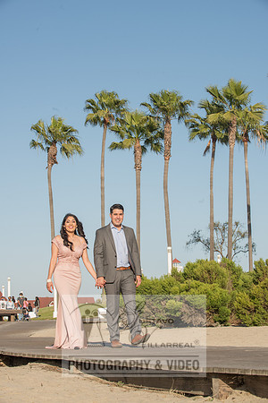 Alejandro and Monique engagement photos at Long beach Harbor Lighthouse, 323-633-8283, www.gustavovillarreal.com