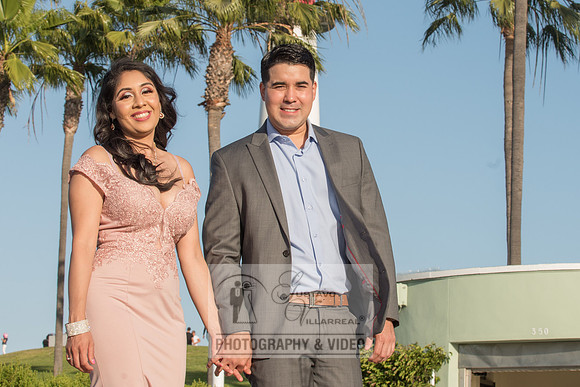 Alejandro and Monique engagement photos at Long beach Harbor Lighthouse, 323-633-8283, www.gustavovillarreal.com