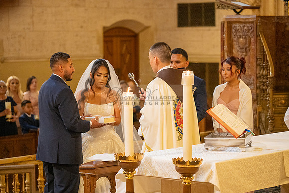 Gustavo and Lupe wedding ceremony at San Vincent Catholic Church