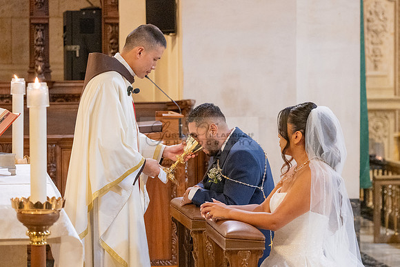 Gustavo and Lupe wedding ceremony at San Vincent Catholic Church