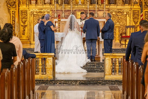 Gustavo and Lupe wedding ceremony at San Vincent Catholic Church