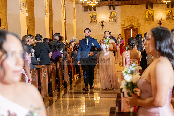 Gustavo and Lupe wedding ceremony at San Vincent Catholic Church