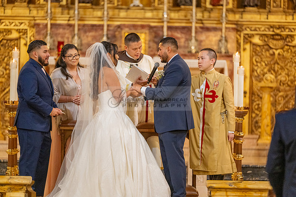 Gustavo and Lupe wedding ceremony at San Vincent Catholic Church