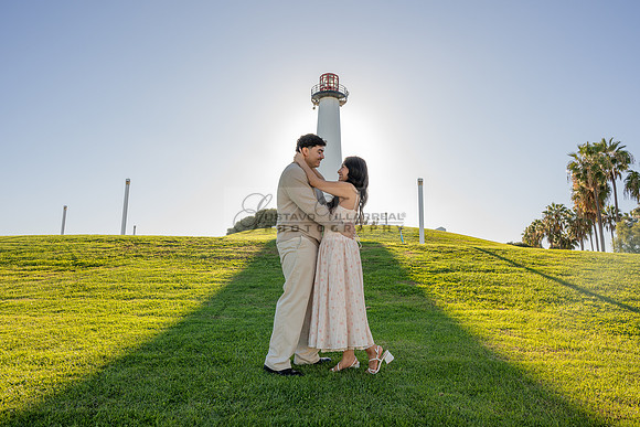 Christopher and Andrea engagement, wedding, photos at Lions Lighthouse in Long Beach California, photographs, images by Gustavo Villarreal photography, 323-633-8283, www.gvphotoandvideo.com
