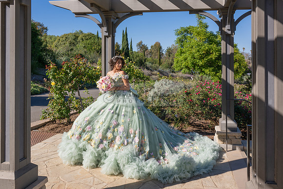 Emma Gutierrez quinceanera photo shoot, videos at South Coast Bo