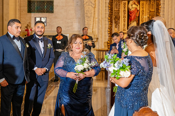 Gustavo and Lupe wedding ceremony at San Vincent Catholic Church