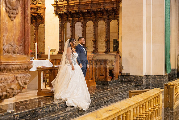 Gustavo and Lupe wedding ceremony at San Vincent Catholic Church