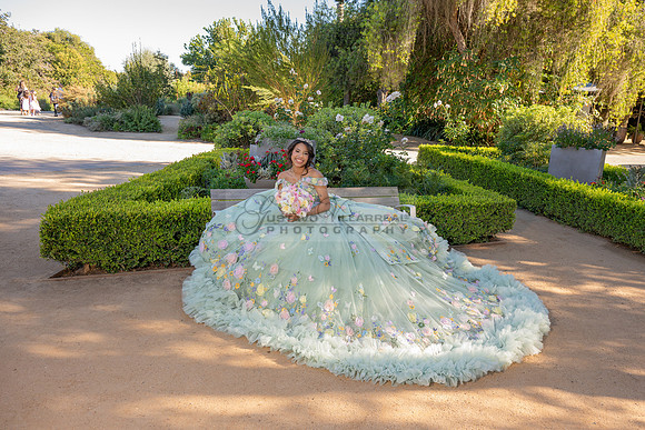 Emma Gutierrez quinceanera photo shoot, videos at South Coast Botanic Garden in Palos Verdes States Ca by Gustavo Villarreal Photography, 323-633-8283, www.gvphotoandvideo.com