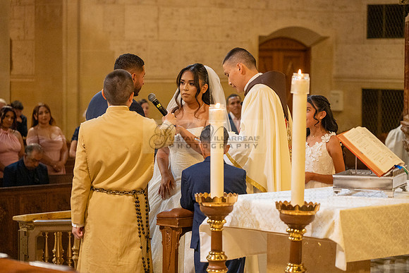 Gustavo and Lupe wedding ceremony at San Vincent Catholic Church