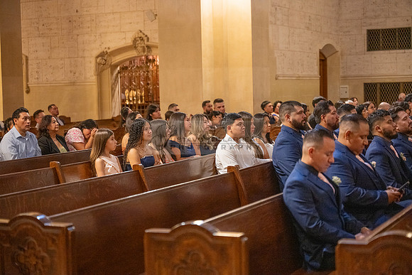 Gustavo and Lupe wedding ceremony at San Vincent Catholic Church