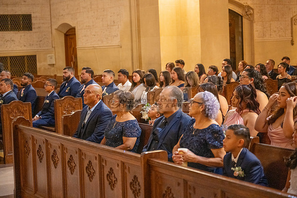 Gustavo and Lupe wedding ceremony at San Vincent Catholic Church