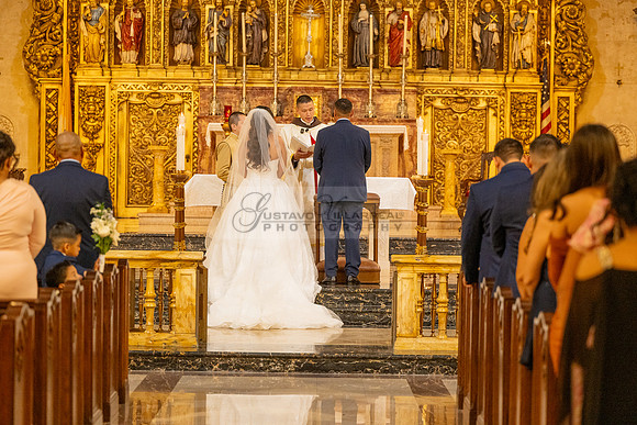 Gustavo and Lupe wedding ceremony at San Vincent Catholic Church