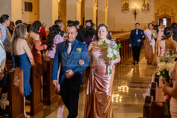 Gustavo and Lupe wedding ceremony at San Vincent Catholic Church