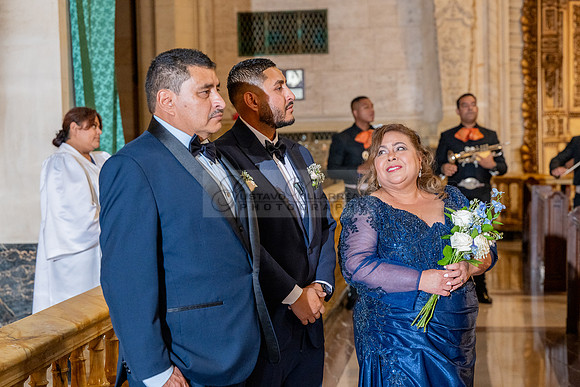 Gustavo and Lupe wedding ceremony at San Vincent Catholic Church