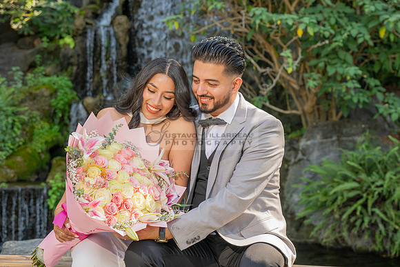 Erick and Yomira wedding, engagement photos at Los Angeles Arboretum & Botanic Garden in Arcadia Ca, images by Gustavo Villarreal Photography, 323-633-8283, www.gvphotoandvideo.com