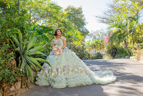 Emma Gutierrez quinceanera photo shoot, videos at South Coast Bo