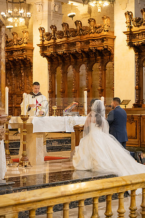 Gustavo and Lupe wedding ceremony at San Vincent Catholic Church