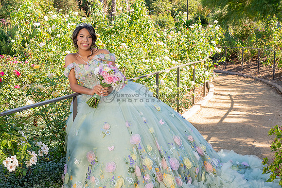 Emma Gutierrez quinceanera photo shoot, videos at South Coast Botanic Garden in Palos Verdes States Ca by Gustavo Villarreal Photography, 323-633-8283, www.gvphotoandvideo.com