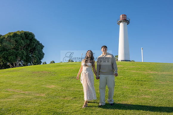 Christopher and Andrea engagement, wedding, photos at Lions Lighthouse in Long Beach California, photographs, images by Gustavo Villarreal photography, 323-633-8283, www.gvphotoandvideo.com