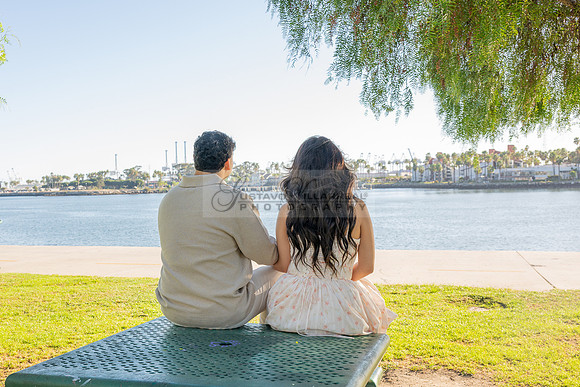 Christopher and Andrea engagement, wedding, photos at Lions Lighthouse in Long Beach California, photographs, images by Gustavo Villarreal photography, 323-633-8283, www.gvphotoandvideo.com