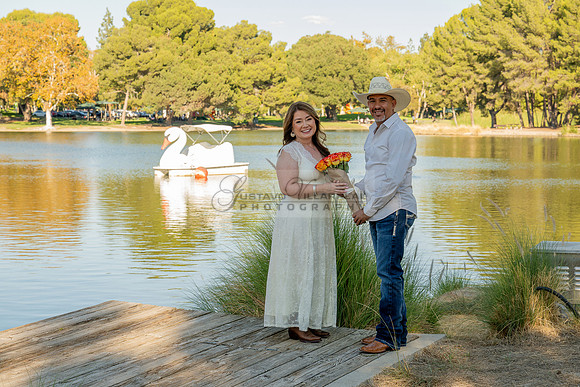 Angelica and Luis Engagement photos, weddings, family portraits at Yorba Regional Park in Anaheim California by Gustavo Villarreal Photography, videographer, 323-633-8283, www.gvphotoandvideo.com