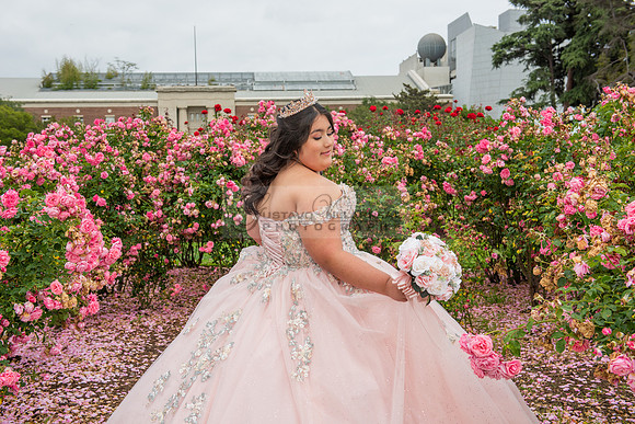 Guadalupe quinceanera photo session at Expo Center, Exposition Park Rose Garden in Los Angeles Ca by Gustavo Villarreal Photography, 323-633-8283, www.gvphotoandvideo.com