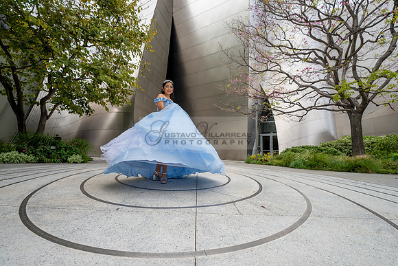 Ximena Citlali quinceanera photoshoot at Walt Disney Concert Hall in Los Angeles Ca. #quinceaneras, #gvphotoandvideo 323-633-8283