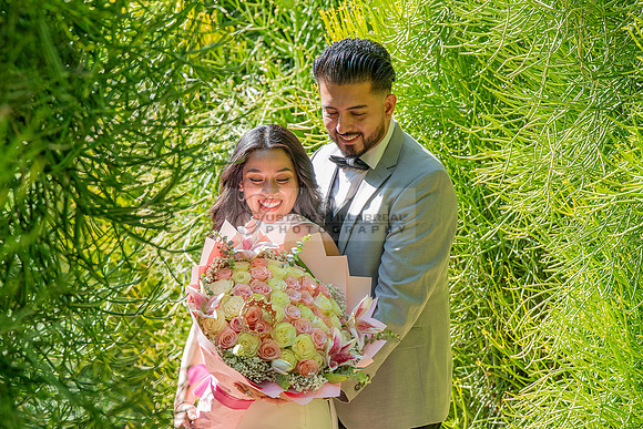 Erick and Yomira wedding, engagement photos at Los Angeles Arboretum & Botanic Garden in Arcadia Ca, images by Gustavo Villarreal Photography, 323-633-8283, www.gvphotoandvideo.com