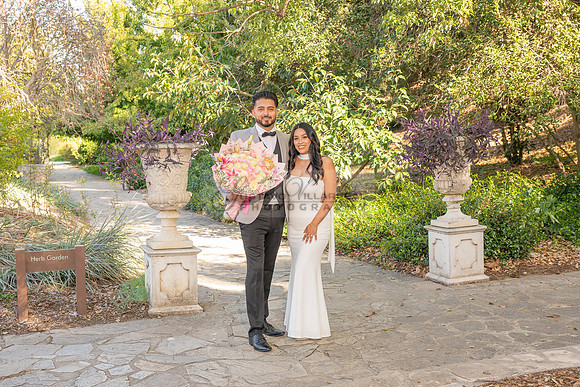 Erick and Yomira wedding, engagement photos at Los Angeles Arboretum & Botanic Garden in Arcadia Ca, images by Gustavo Villarreal Photography, 323-633-8283, www.gvphotoandvideo.com