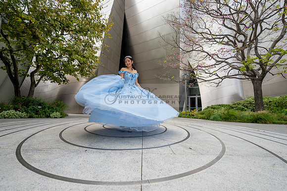 Ximena Citlali quinceanera photoshoot at Walt Disney Concert Hall in Los Angeles Ca. #quinceaneras, #gvphotoandvideo 323-633-8283