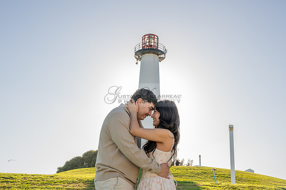 Christopher and Andrea engagement, wedding, photos at Lions Lighthouse in Long Beach California, photographs, images by Gustavo Villarreal photography, 323-633-8283, www.gvphotoandvideo.com