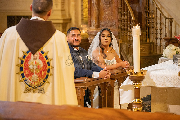Gustavo and Lupe wedding ceremony at San Vincent Catholic Church