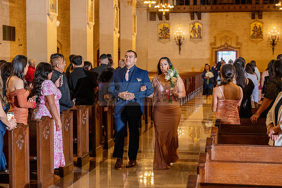 Gustavo and Lupe wedding ceremony at San Vincent Catholic Church