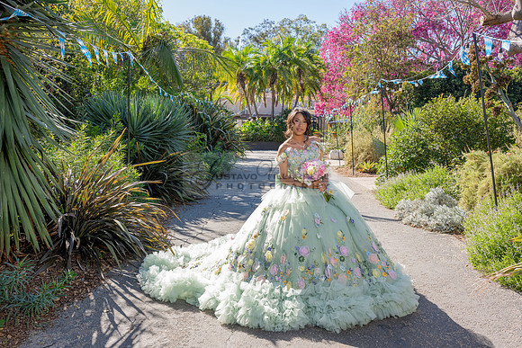 Emma Gutierrez quinceanera photo shoot, videos at South Coast Bo