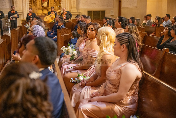 Gustavo and Lupe wedding ceremony at San Vincent Catholic Church