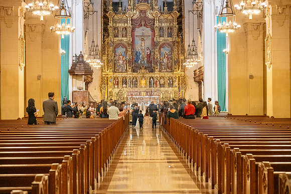 Gustavo and Lupe wedding ceremony at San Vincent Catholic Church