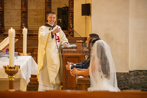 Gustavo and Lupe wedding ceremony at San Vincent Catholic Church