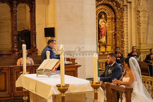 Gustavo and Lupe wedding ceremony at San Vincent Catholic Church
