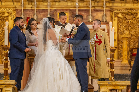 Gustavo and Lupe wedding ceremony at San Vincent Catholic Church