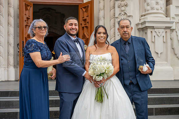 Gustavo and Lupe wedding ceremony at San Vincent Catholic Church