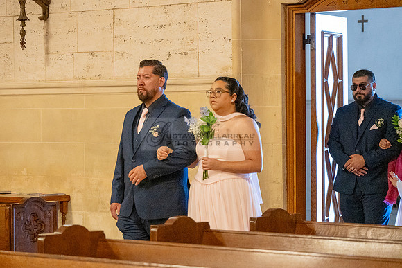 Gustavo and Lupe wedding ceremony at San Vincent Catholic Church