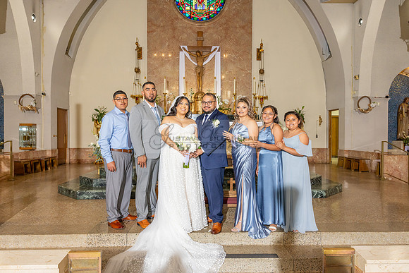 Thalial and Francisco wedding reception at La Mirada Golf course in